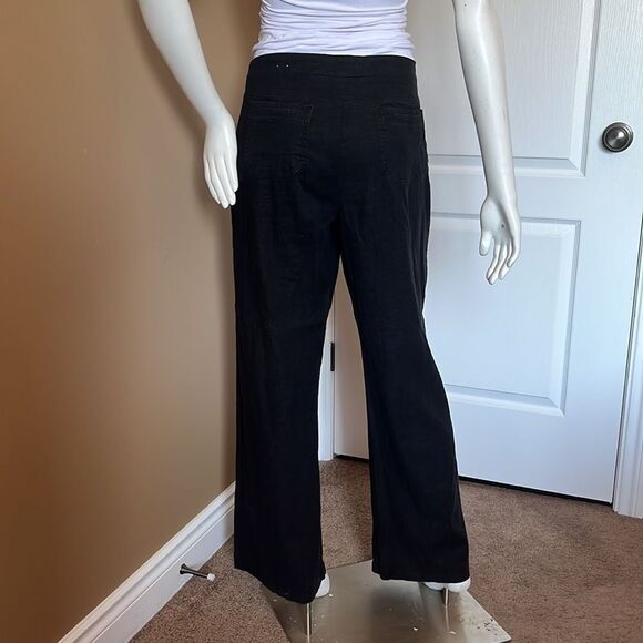 Reitmans casual black pants with wide leg sleeves/Size 13 - Picture 2 of 11